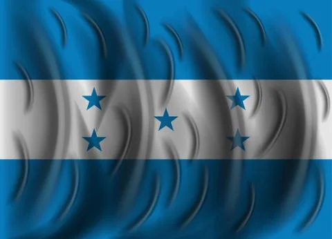 Honduras wind flag イラスト素材