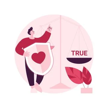 Honesty abstract concept vector illustration. Stock Illustration