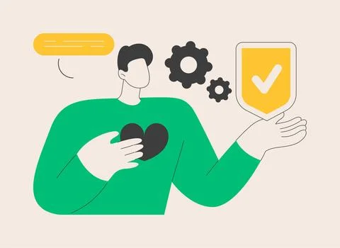 Honesty abstract concept vector illustration. Stock Illustration
