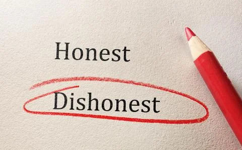 Honesty and Dishonesty Stock Photos