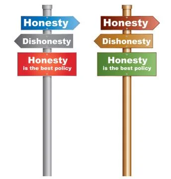Honesty is the best policy Ilustración de archivo