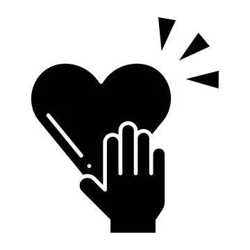 Honesty Glyph Icon Stock Illustration