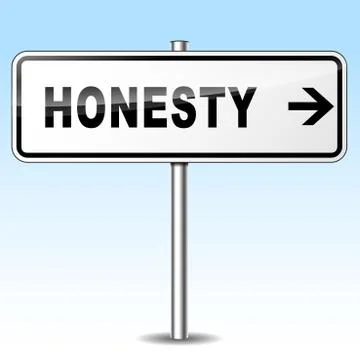 Honesty sign Stock Illustration