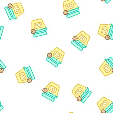 Honey allergy vector seamless pattern flat Stock Illustration