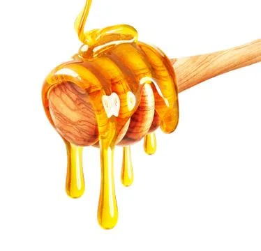 Honey and dipper Stock Photos