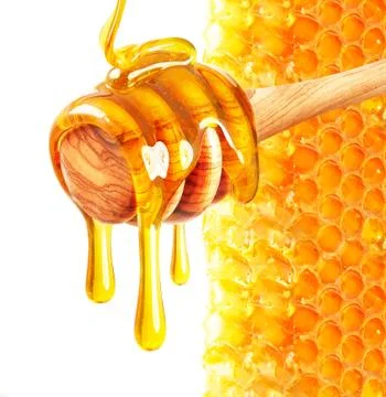 Honey and honeycomb Stock Photos