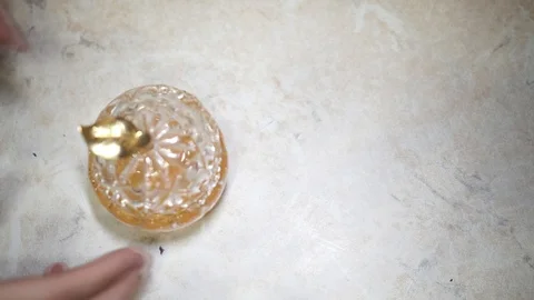 Honey and pieces of bread Stock Footage 103221689