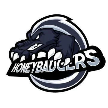 Honey Badger Mascot Vector Design for Powerful and Agressive Concepts Stock Illustration
