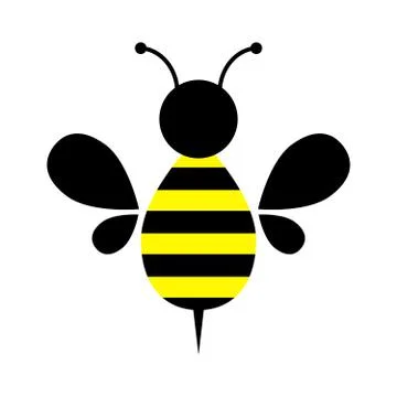 Honey bee icon Stock Illustration