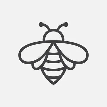 Honey Bee icon Stock Illustration