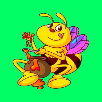 Honey bee Stock Illustration