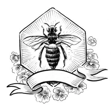 Honey bee Stock Illustration
