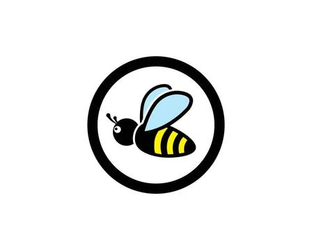 Honey Bee Logo Template vector icon illustration honey Bee Logo Template v... Stock Photos