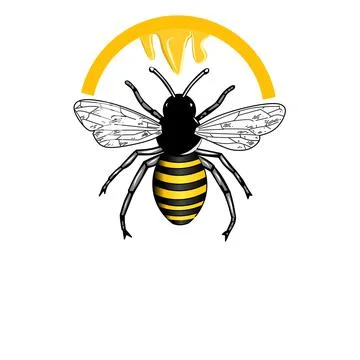 Honey Bee vector Stock Illustration