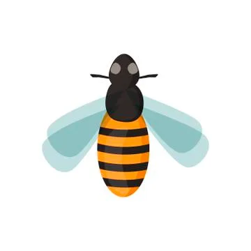 Honey bee vector illustration Stock Illustration