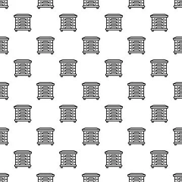 Honey beehive pattern creating seamless background design Ilustración de archivo