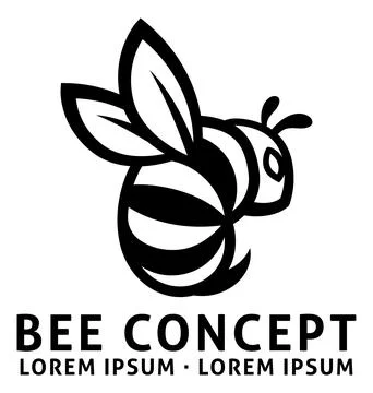Honey Bumble Bee Or Wasp Design Bumblebee Icon Stock Illustration
