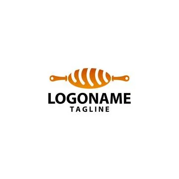 Honey bun logo design vector Stock Illustration