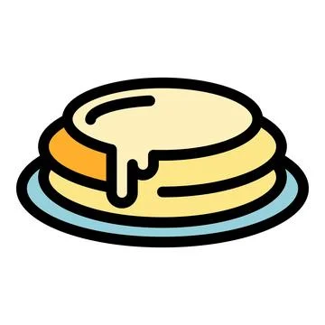 Honey cake icon vector flat Stock Illustration