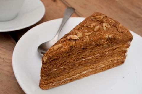 Honey cake Stock Photos