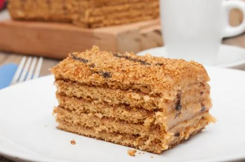 Honey cake Stock Photos