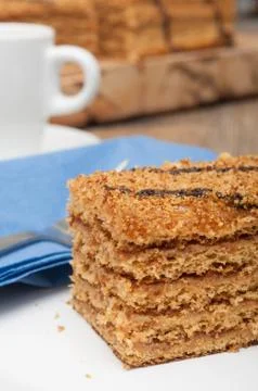 Honey cake Stockfoto's