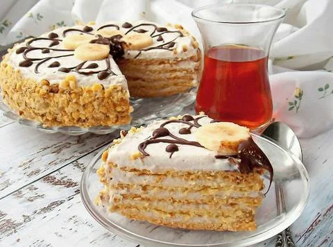 Honey cake Stock Photos