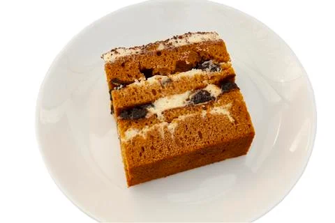 Honey cake slice Stock Photos