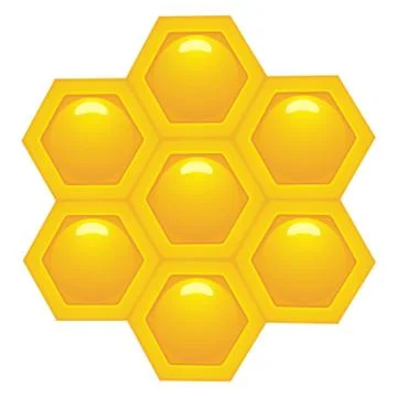 Honey cells Stock Illustration