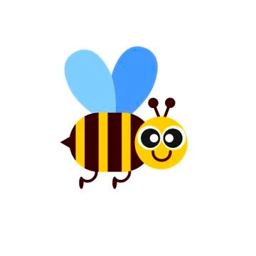Honey colored bee icon Stock Illustration