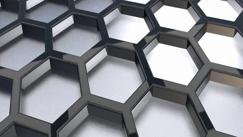 Honey comb 3D graphic Stock Footage 70023396