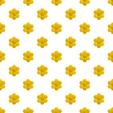 Honey comb of bee icon, flat style Illustrazione stock