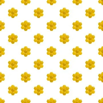 Honey comb of bee icon, flat style Illustrazione stock