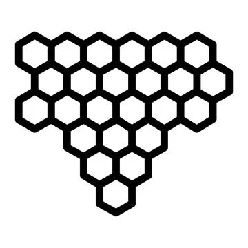 Honey comb Vector Icon Design Illustration Illustrazione stock