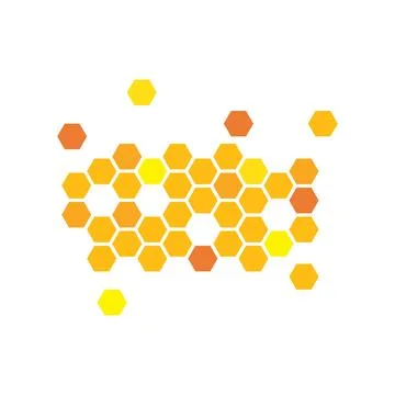 Honey comb vector icon illustration Stock Illustration