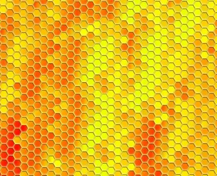 Honey comb wallpaper Stock Illustration