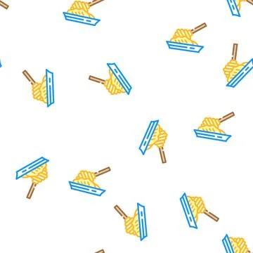Honey dessert vector seamless pattern イラスト素材