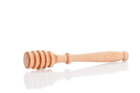 Honey dipper on white Stock Photos