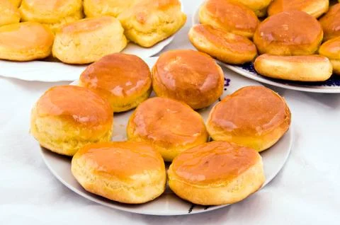 Honey donuts Stock Photos