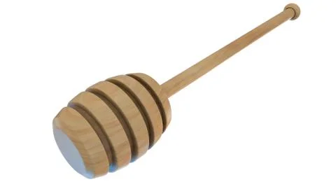 Honey dripper isolated 3D render Stock Illustration