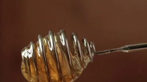 Honey Dripping Stock Footage 7734100