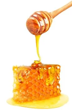 Honey dripping Stock Photos