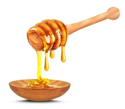 Honey dripping Foto stock
