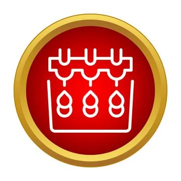 Honey dripping process or extraction line icon Stock Illustration