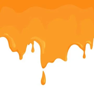 Honey dripping on white background. Vector illustration Stock Illustration