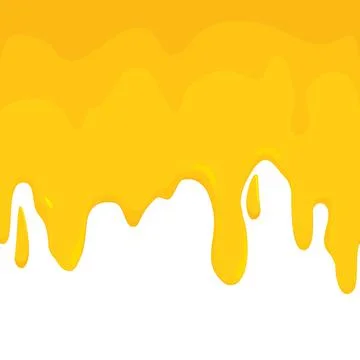 Honey dripping on white background. Vector illustration Stock Illustration