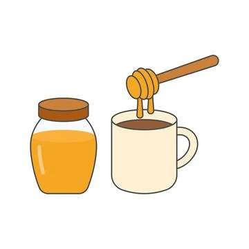 Honey drizzle Illustrazione stock