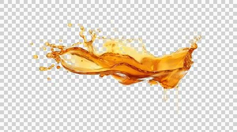 Honey drop and splash element Stock Illustration