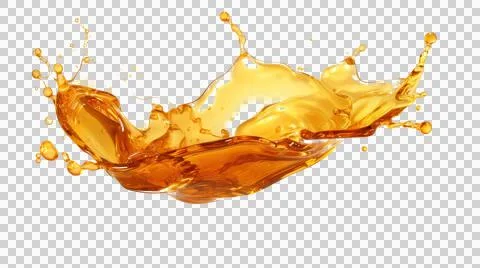 Honey drop and splash element Stock Illustration