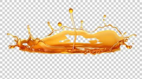 Honey drop and splash element Stock Illustration